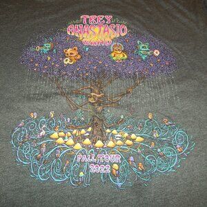 Trey Anastasio Band Fall Tour 2022 T-shirt Women Size 3XL Green Bella Canvas